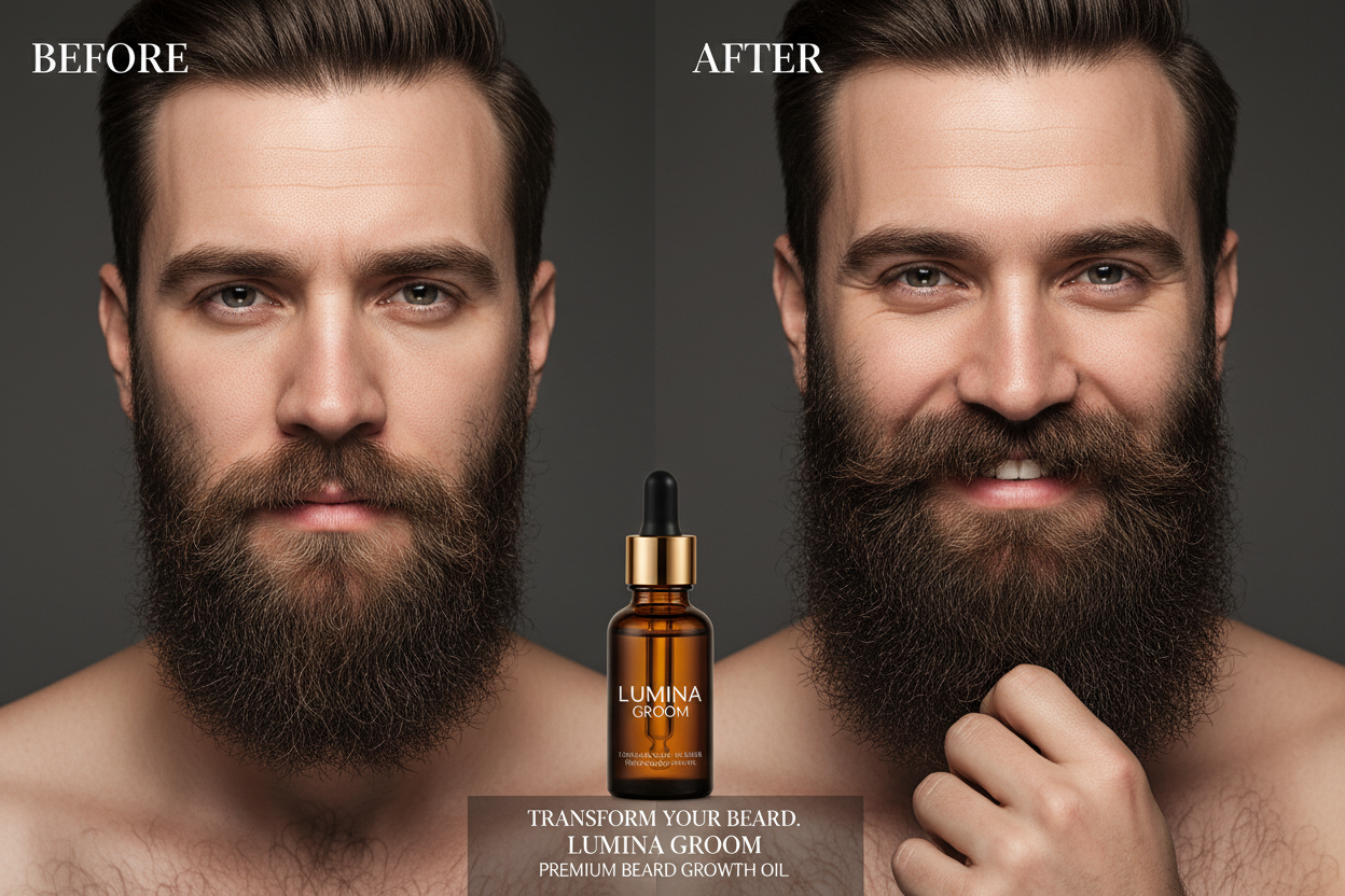 Beard Oil Before After