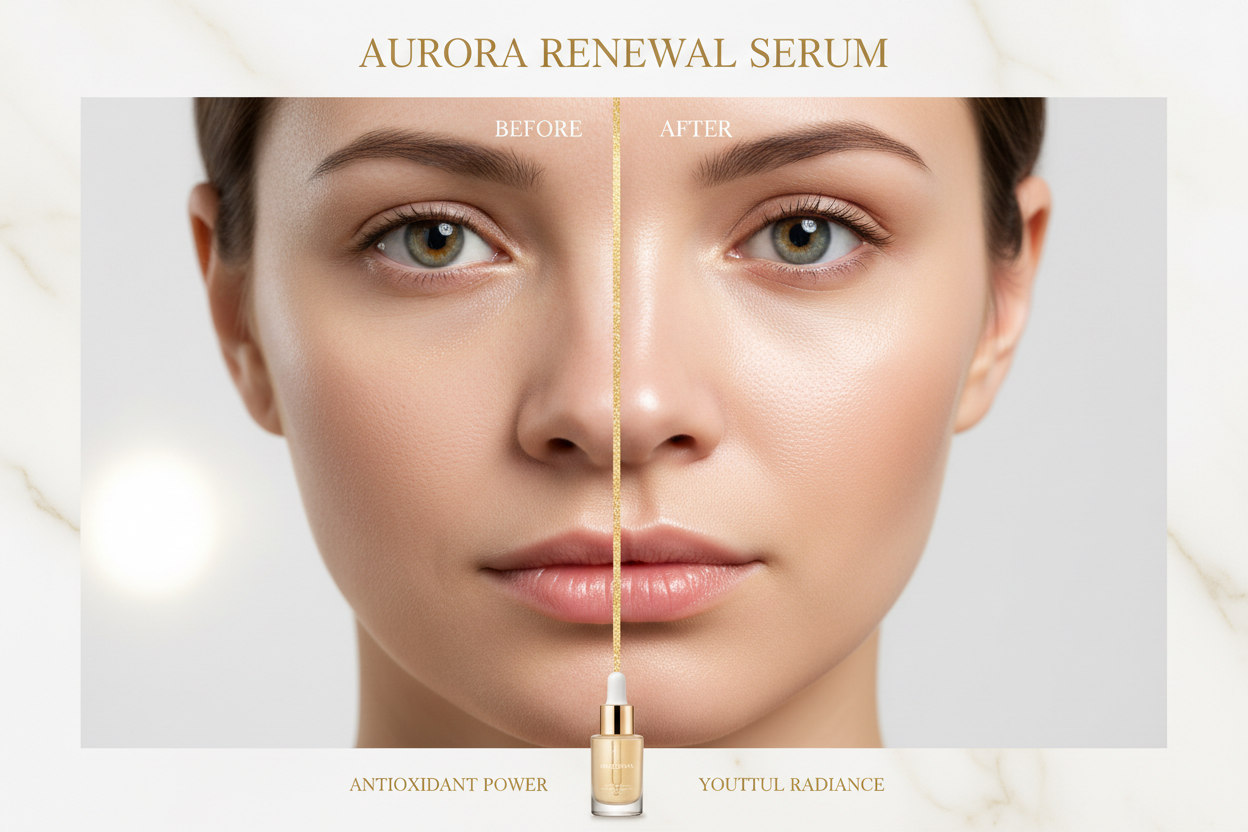 Glow Serum Before After