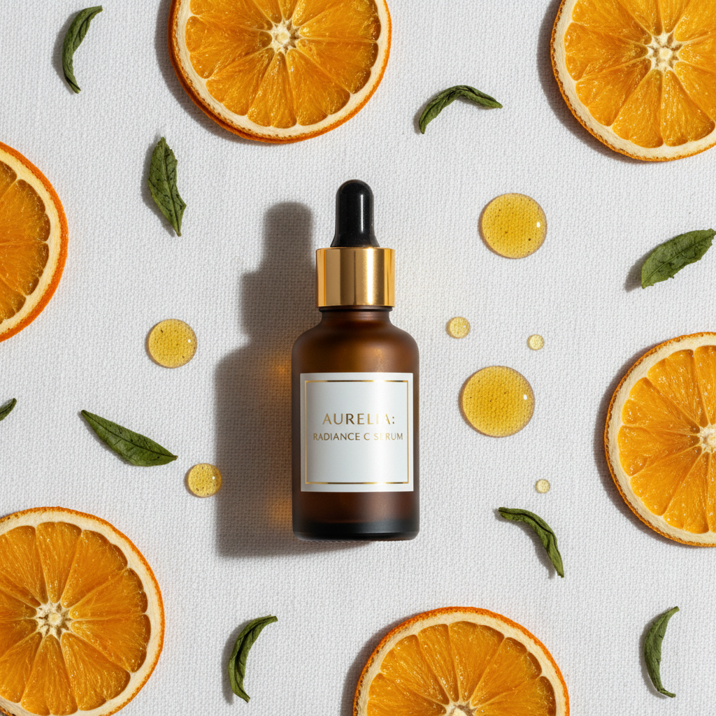 Glow Serum Flat Lay