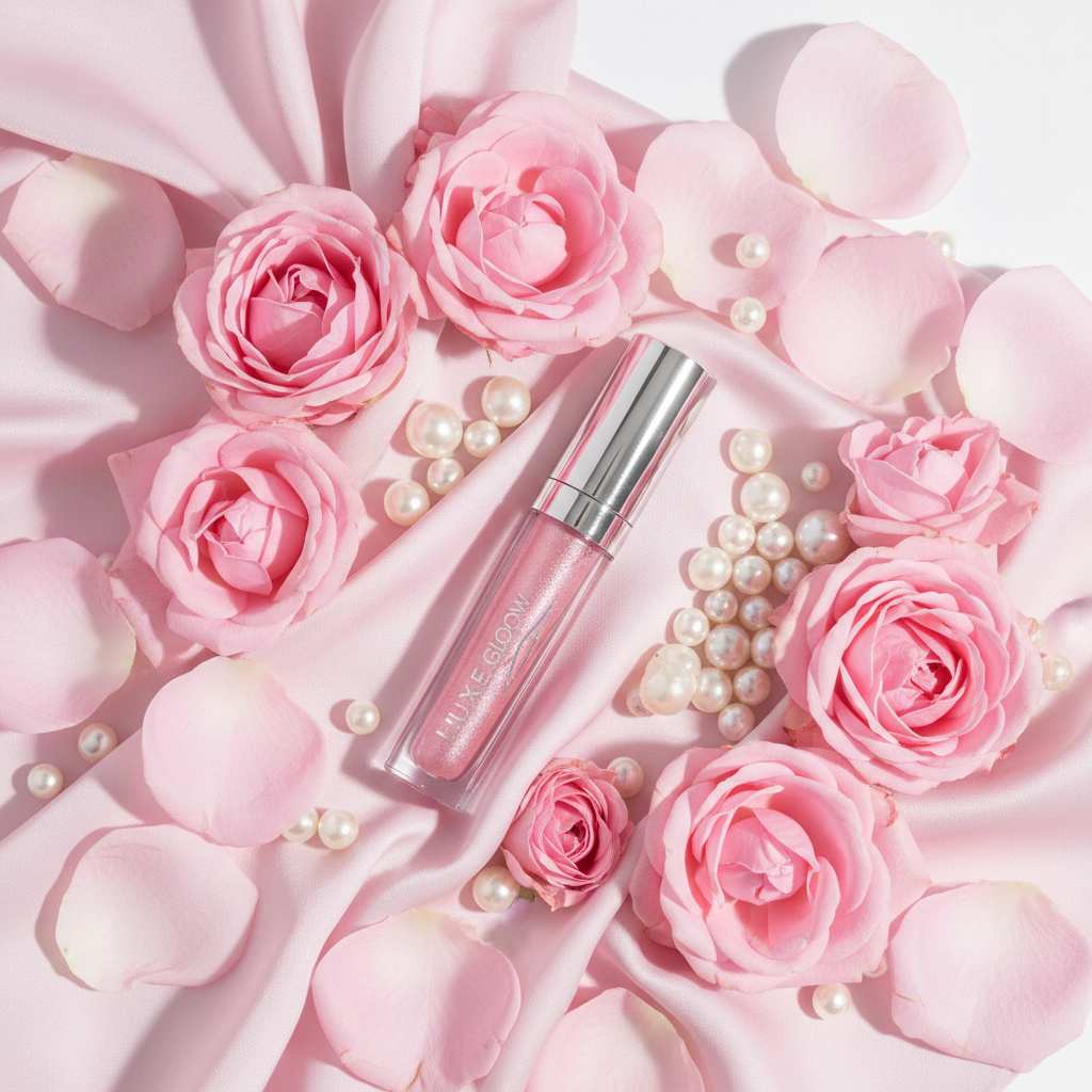 Lip Gloss Flat Lay