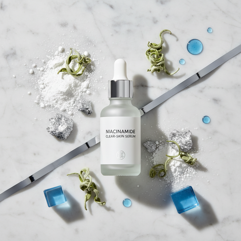 Niacinamide Serum Flat Lay
